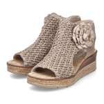 náhľad Dámske sandále RIEKER 63791-60 béžová S5