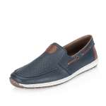 náhled Pánské mokasíny RIEKER 08867-14 modrá S6