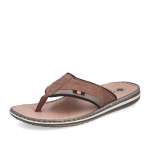 detail Pánské žabky RIEKER 21084-23 hnědá S6