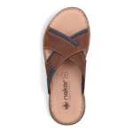 náhled Pánské nazouváky RIEKER 21493-22 hnědá S6