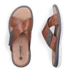 náhled Pánské nazouváky RIEKER 25151-24 hnědá S6