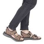 náhled Pánské sandály RIEKER 26753-25 hnědá S6