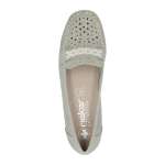 náhled Dámské mokasíny RIEKER 40069-52 zelená S6