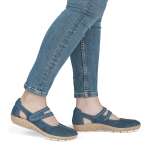 náhled Dámské baleríny RIEKER 44872-14 modrá S6