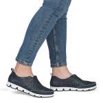 náhled Dámské mokasíny RIEKER 49953-14 modrá S6