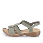 náhled Dámské sandály RIEKER 60883-52 zelená S6