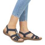 náhled Dámské sandály RIEKER 608G9-14 modrá S6