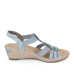 náhled Dámské sandály RIEKER 62436-12 modrá S6