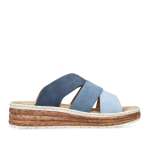 náhled Dámské nazouváky RIEKER 62780-12 modrá S6