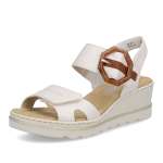 detail Dámské sandály RIEKER 67476-91 béžová S6