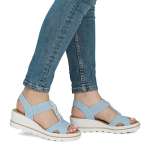 náhled Dámské sandály RIEKER 67498-10 modrá S6