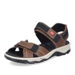 detail Dámské sandály RIEKER 68851-22 hnědá S6