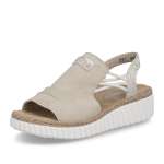 detail Dámské sandály RIEKER 69262-62 béžová S6