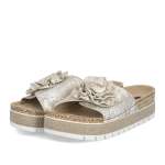 náhled Dámské nazouváky RIEKER 69562-90 zlatá S6