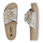 náhled Dámské nazouváky RIEKER 69562-90 zlatá S6