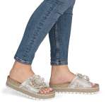 náhled Dámské nazouváky RIEKER 69562-90 zlatá S6