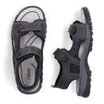 náhled Pánské sandály RIEKER 25055-00 černá S6