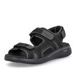 detail Pánské sandály RIEKER 26450-00 černá S6