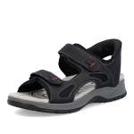 detail Pánské sandály RIEKER 26953-00 černá S6