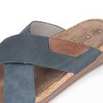 náhled Pánské nazouváky RIEKER 27070-14 modrá S6