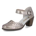 detail Dámské sandály RIEKER 40902-90 stříbrná S6