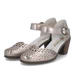 náhled Dámské sandály RIEKER 40902-90 stříbrná S6