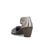 náhled Dámské sandály RIEKER 40902-90 stříbrná S6