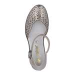 náhled Dámské sandály RIEKER 40902-90 stříbrná S6