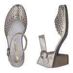 náhled Dámské sandály RIEKER 40902-90 stříbrná S6