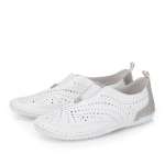 náhled Dámské mokasíny RIEKER 43663-80 bílá S6