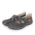 náhled Dámské baleríny RIEKER 46352-45 šedá S6