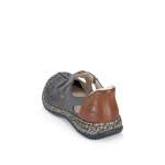 náhled Dámské baleríny RIEKER 46352-45 šedá S6