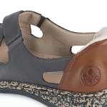 náhled Dámské baleríny RIEKER 46352-45 šedá S6