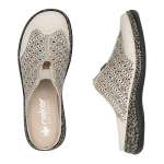 náhled Dámské nazouváky RIEKER 46376-60 béžová S6