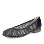 detail Dámské baleríny RIEKER 51960-00 černá S6