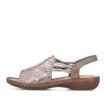 náhled Dámské sandály RIEKER 608D1-60 béžová S6