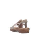 náhled Dámské sandály RIEKER 608D1-60 béžová S6