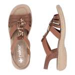 náhled Dámské sandály RIEKER 61850-24 hnědá S6