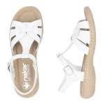 náhled Dámské sandály RIEKER 61853-80 bílá S6