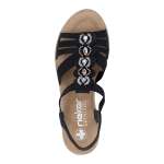 náhled Dámské sandály RIEKER 619B2-00 černá S6