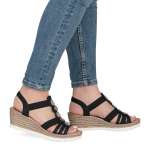 náhled Dámské sandály RIEKER 619B2-00 černá S6