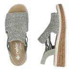 náhľad Dámske sandále RIEKER 62741-52 zelená S6