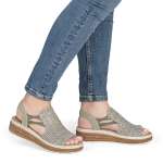 náhľad Dámske sandále RIEKER 62741-52 zelená S6