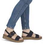 náhled Dámské sandály RIEKER 62950-14 modrá S6