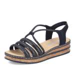 náhled Dámské sandály RIEKER 62977-00 černá S6