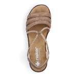 náhled Dámské sandály RIEKER 62977-90 METALLIC F/S6