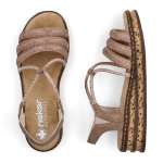 náhled Dámské sandály RIEKER 62977-90 METALLIC F/S6