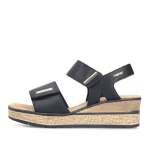 náhled Dámské sandály RIEKER 63781-00 černá S6
