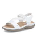 detail Dámské sandály RIEKER 64870-81 bílá S6