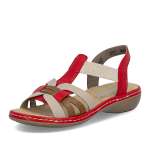 detail Dámské sandály RIEKER 65918-33 červená S6